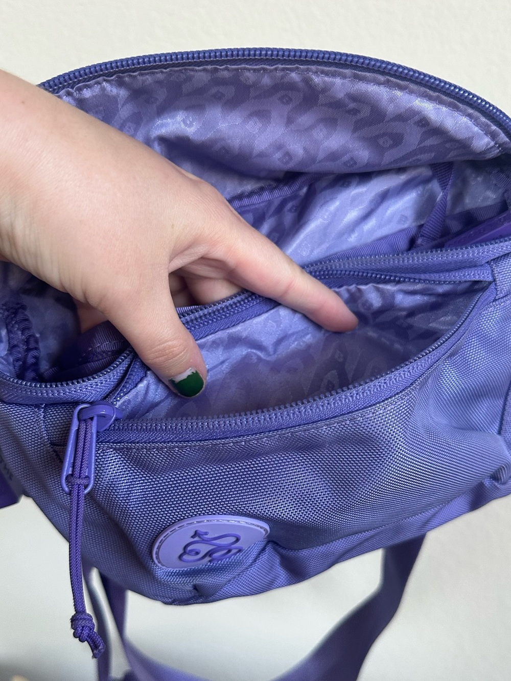 Baboon To The Moon 3L Fanny Pack Everywhere Bag Purple Crossbody Zip Pockets - Picture 10 of 16
